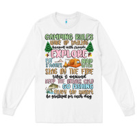 White camping rules Long Sleeve Tee - MaliasSmallBusiness
