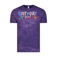 Cloud Purple birthday girl Vintage Tee - NancyCooperArtShop