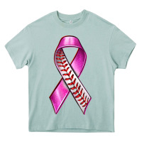 Arona Breast Cancer Ribbon Baseball Heavy Core Tee - texasbilliewilder