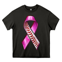 Asphalt Breast Cancer Ribbon Baseball Heavy Core Tee - texasbilliewilder