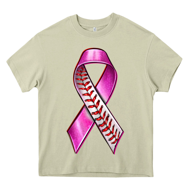 Breast Cancer Ribbon Baseball Heavy Core Tee by texasbilliewilder | Teevron