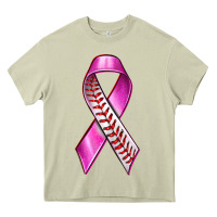 Mossy Breast Cancer Ribbon Baseball Heavy Core Tee - texasbilliewilder