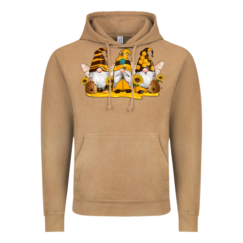 Western Bee Gnomes Beehive Honey Sunflowers Vintage Hoodie by Artiststas | Teevron