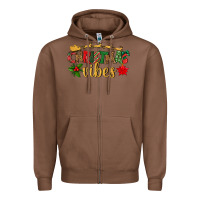 Chestnut christmas vibes Zipper Hoodie - BundleAndBundleShop