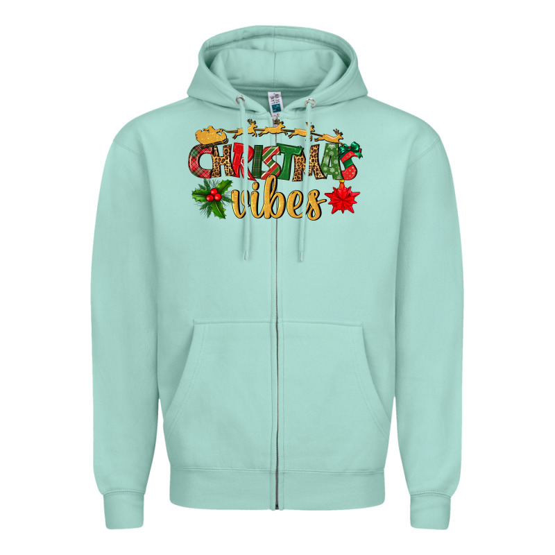 Christmas Vibes Zipper Hoodie by BundleAndBundleShop | Teevron