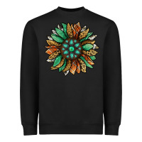 Black thanksgiving fall sunflower Heavyweight Sweatshirt - Jasminsmagicworld