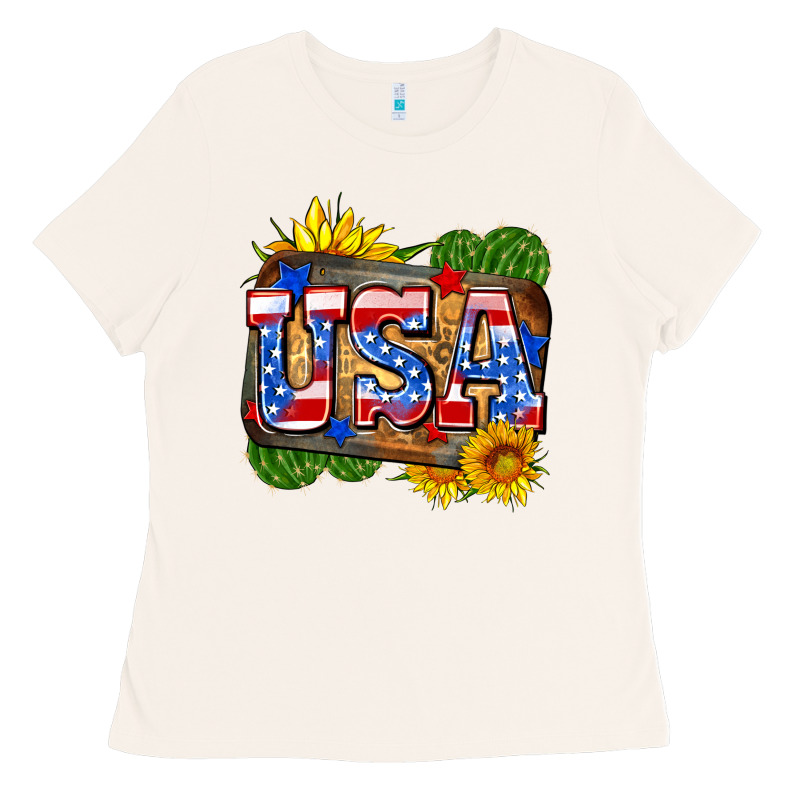 Usa Ladies Tee by Zillion Design Studio | Teevron