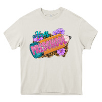 Cream hello preschool Heavy Core Tee - RanaPortraitStore