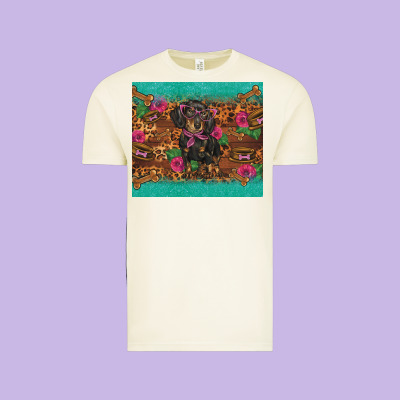Dachshund Vintage Tee Designed By Barkaloodesign