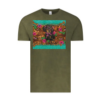 Vintage Olive dachshund Vintage Tee - BarkalooDesign