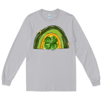 Moon Dust st patrick s day shamrock rainbow Long Sleeve Tee - MaliasSmallBusiness