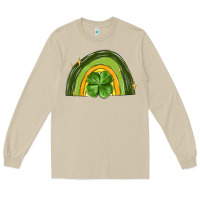 Mushroom st patrick s day shamrock rainbow Long Sleeve Tee - MaliasSmallBusiness