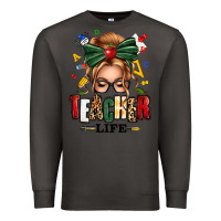 Smoke teacher life blonde caucassian messy bun Premium Sweatshirt - texasbilliewilder