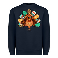 Navy thanksgiving turkey Heavyweight Sweatshirt - Jasminsmagicworld