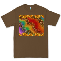 Cacao pride sunflower  rainbow leopard Premium Tee - AdoDesignShop