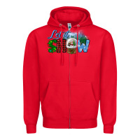 Red let it snow Zipper Hoodie - BundleAndBundleShop