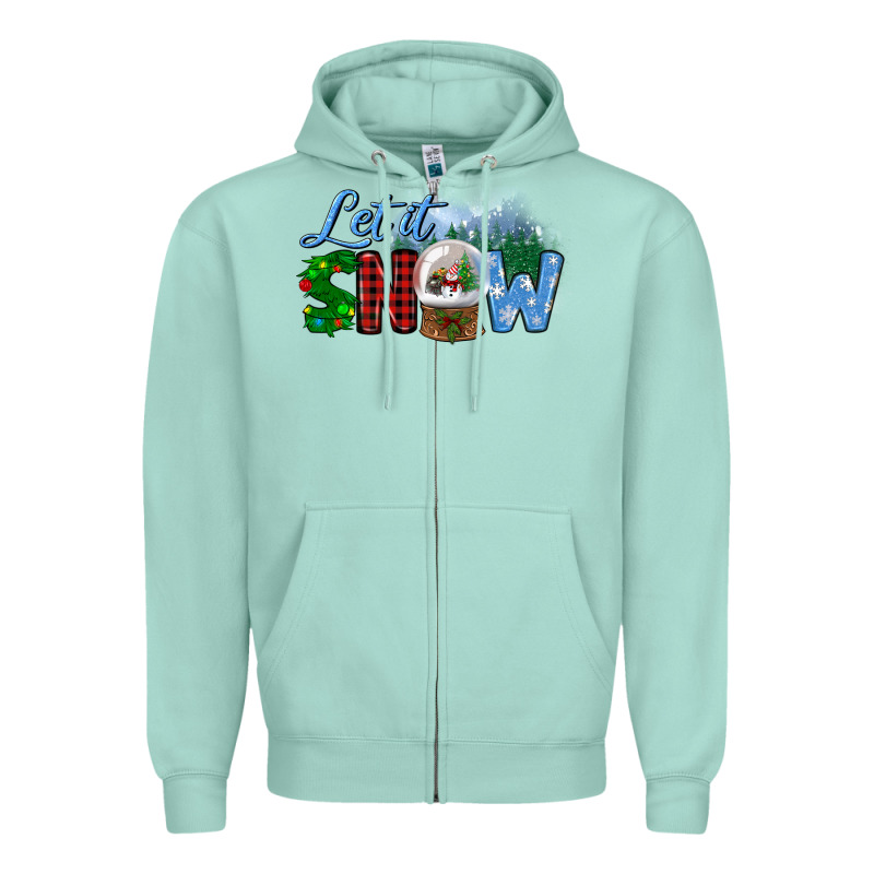 Let It Snow Zipper Hoodie by BundleAndBundleShop | Teevron