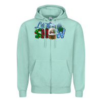 Seafoam let it snow Zipper Hoodie - BundleAndBundleShop
