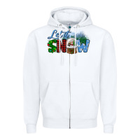 White let it snow Zipper Hoodie - BundleAndBundleShop