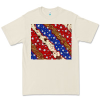 Bone 4th of July USA flag leopard cowhide 20oz tumbler Premium Tee - Neo Western