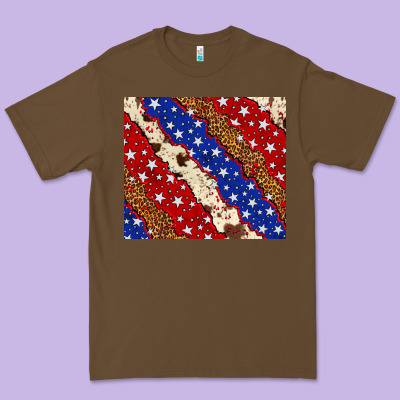 4th Of July Usa Flag Leopard Cowhide 20oz Tumbler Premium Tee Designed By Neo Western