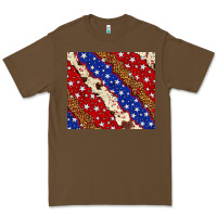 Cacao 4th of July USA flag leopard cowhide 20oz tumbler Premium Tee - Neo Western