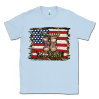 Dusty Blue proud veteran Classic Tee - Jasminsmagicworld