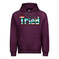 Mauve Wine Mama Tried Urban Hoodie - CowCowDesign