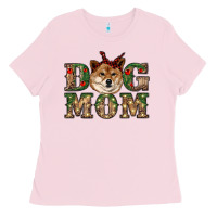 Bubblegum Pink dog mom shiba inu Ladies Tee - RanaPortraitStore