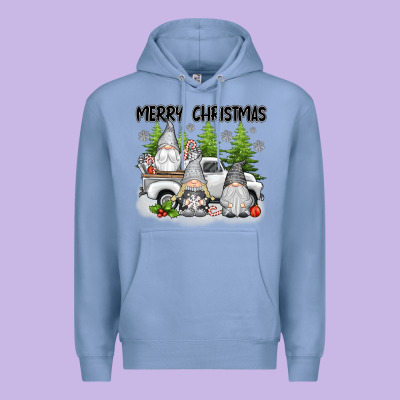 Merry Christmas Gnomes Premium Hoodie Designed By Texasbilliewilder