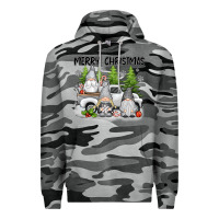 Slate Camo merry christmas gnomes Premium Hoodie - texasbilliewilder