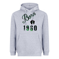 Heather Grey Born In 1960 Heavyweight Hoodie - Bettercallsaul