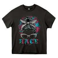 Asphalt race life  messy bun Heavy Core Tee - BarkalooDesign