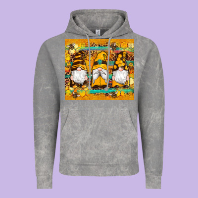 Western Bee Gnomes  Honeycomb  Leopard Turquoise Wooden Serape Vintage Hoodie Designed By Artiststas