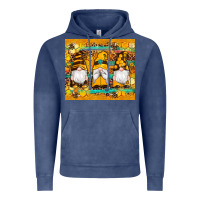 Vintage Denim western bee gnomes  honeycomb  leopard turquoise wooden serape Vintage Hoodie - Artiststas
