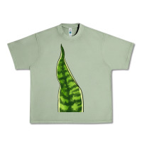 Oil Green Snake Plant Urban Heavy Tee - LillyAllenDesigns