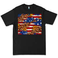 4th Of July Usa Flag Leopard Sunflower 20oz Tumble Premium Tee | Teevron