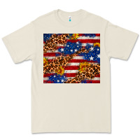 Bone 4th of July USA flag leopard sunflower 20oz tumble Premium Tee - Neo Western