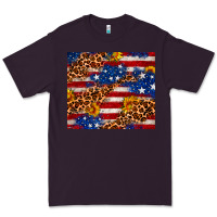 Plum 4th of July USA flag leopard sunflower 20oz tumble Premium Tee - Neo Western
