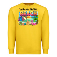 Lemon take me to the beach Premium Sweatshirt - NancyCooperArtShop