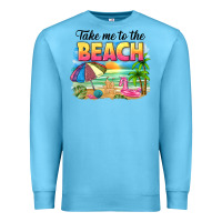Ocean Blue take me to the beach Premium Sweatshirt - NancyCooperArtShop