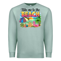 Seafoam take me to the beach Premium Sweatshirt - NancyCooperArtShop