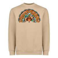 Mushroom turquoise thanksgiving turkey rainbow Heavyweight Sweatshirt - Jasminsmagicworld