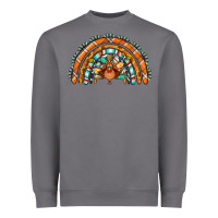 Storm turquoise thanksgiving turkey rainbow Heavyweight Sweatshirt - Jasminsmagicworld