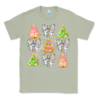 Matcha Christmas Trees And Bow Classic Tee - CowhideDigitalArt