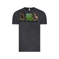 Vintage Black Leopard Peace Love Baby Chimpanzee Vintage Tee - LillyAllenDesigns