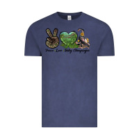 Vintage Denim Leopard Peace Love Baby Chimpanzee Vintage Tee - LillyAllenDesigns