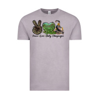Vintage Zinc Leopard Peace Love Baby Chimpanzee Vintage Tee - LillyAllenDesigns