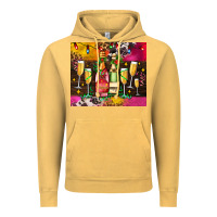 Vintage Mustard Christmas champagne bottles and Vintage Hoodie - AdoDesignShop