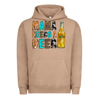 Pigment Burro Mama Needs a Beer Urban Hoodie - CowCowDesign